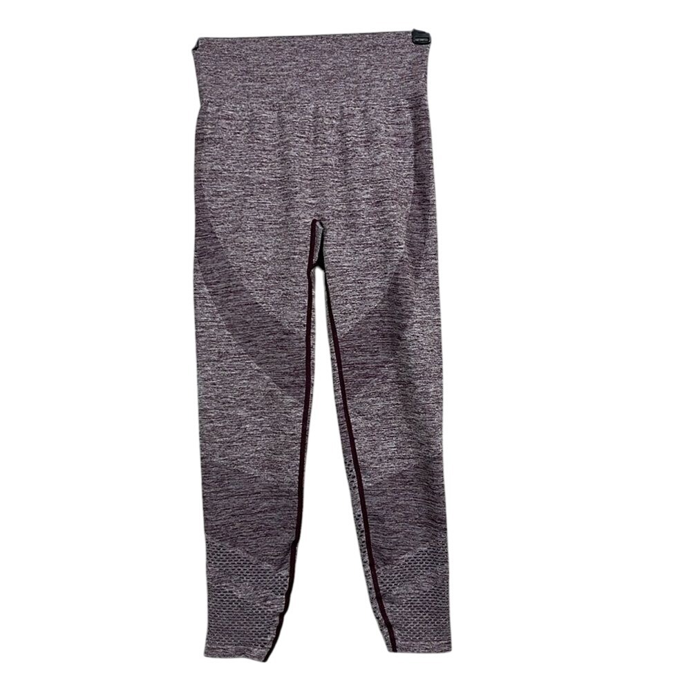 Pink by Victorias Secret Seamless Leggings Womens Size Medium Heathered Maroon